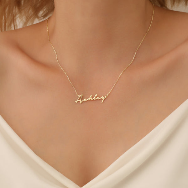 Personalized Name Jewelry, Dainty Minimalist Name Necklace, Sterling Silver Name Necklace, Custom Name Jewelry