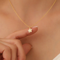 Diamond Star Necklace, Sky Jewelry, Gold Dainty Star Necklace, Celestial Jewelry, Star Pave Necklace